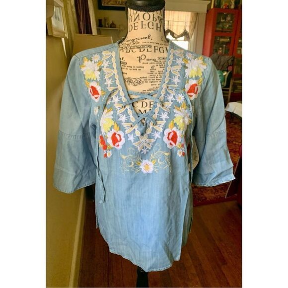 Tribal Jeans Embroidered Tunic NWT - Picture 8 of 8